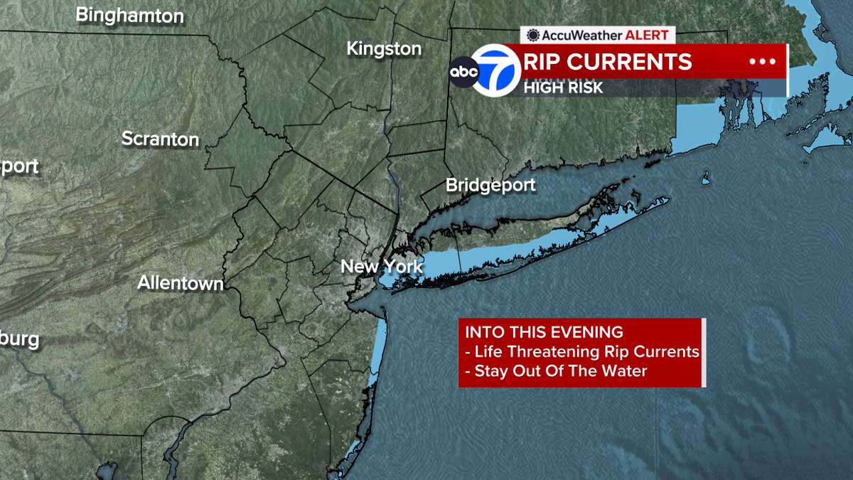 High risk of rip currents continues into this evening at all of our local beaches.