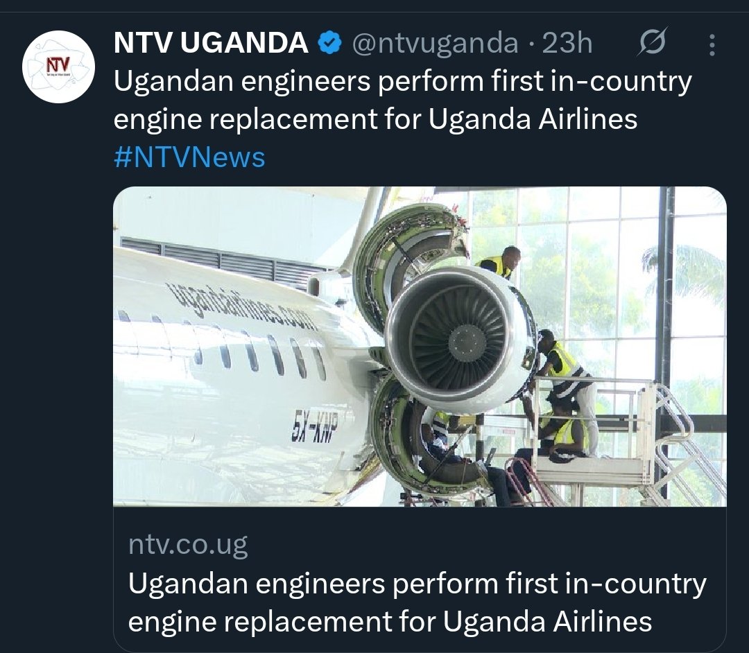 Was this meant to inspire confidence? Uganda Airlines, you're truly the pride of the nation... or at least, that's what we're telling ourselves.
