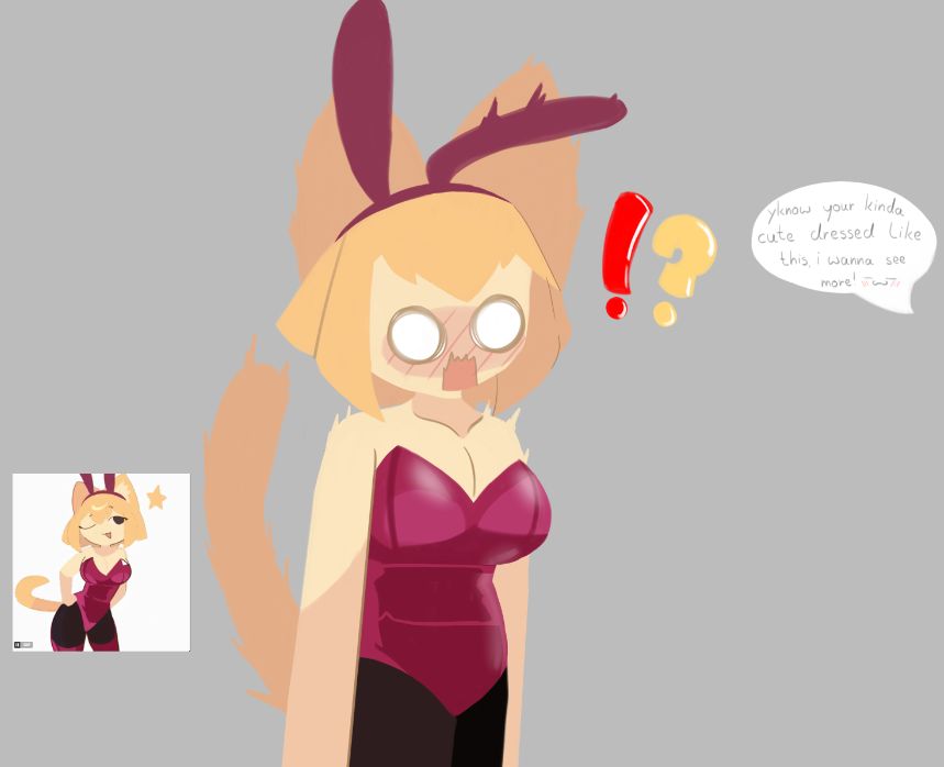 little doodle of a super cool artist ;3 ( love your silly cat !! )