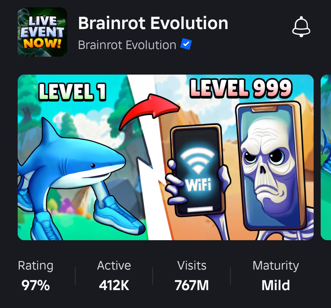 thebluepurples's tweet image. Forgot to post it yesterday but 400K! 🤩

#BrainrotEvolution #ROBLOX #RobloxDev #RobloxDevs #composer #sounddesigner #gameaudio #music