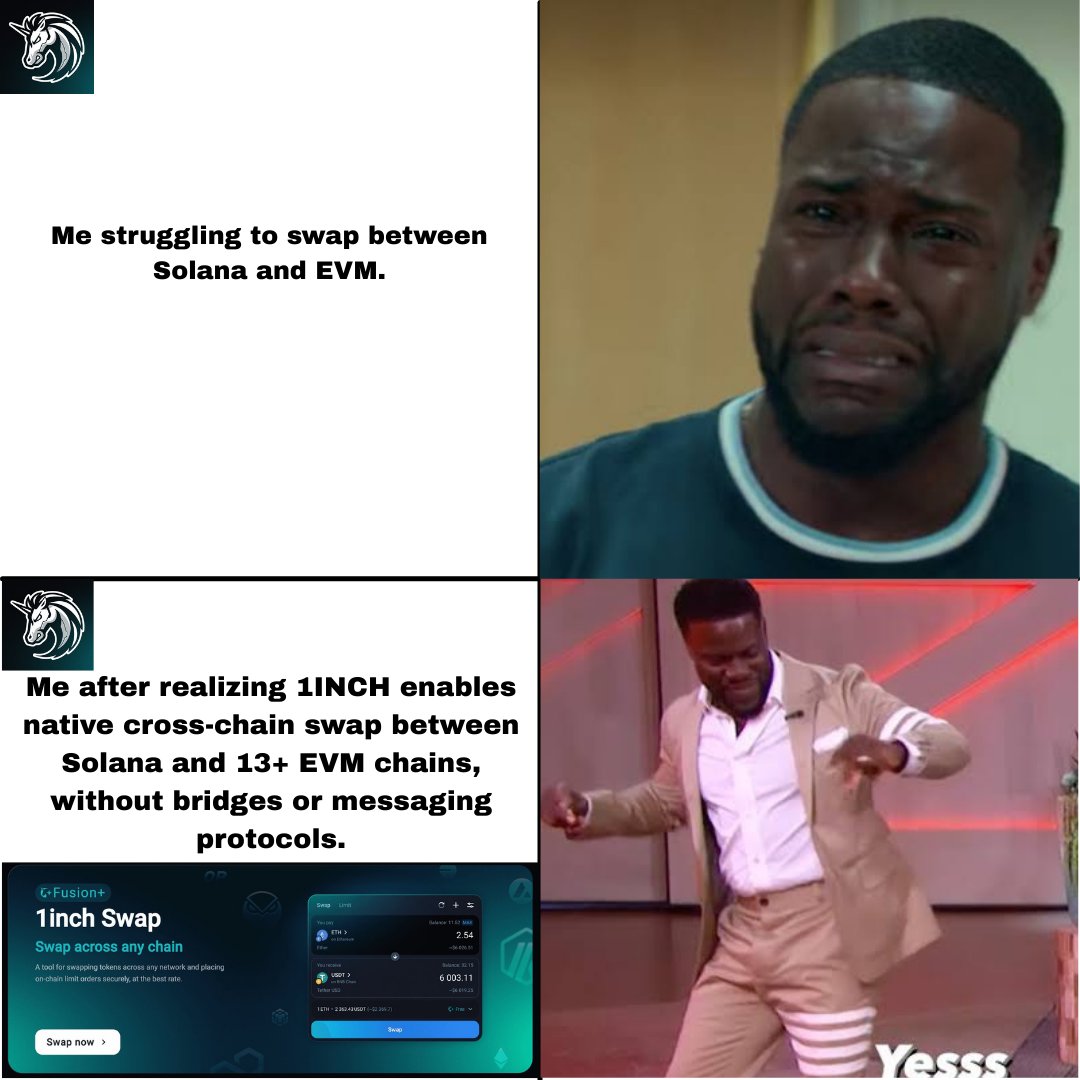 LAYTOR🥷 (@abdulator161951) on Twitter photo Cross-chain headaches are a thing of the past. With 1inch, you can swap between Solana and EVM without touching bridges or complicated messaging protocols. It’s smooth, instant. One simple swap, endless opportunities. 🌉⚡
<a href="/1inch/">1inch</a> <a href="/KumekaTeam/">Kumeka Team</a> <a href="/solus_group/">Solus Group</a> Cross-chain headaches are a thing of the past. With 1inch, you can swap between Solana and EVM without touching bridges or complicated messaging protocols. It’s smooth, instant. One simple swap, endless opportunities. 🌉⚡
<a href="/1inch/">1inch</a> <a href="/KumekaTeam/">Kumeka Team</a> <a href="/solus_group/">Solus Group</a>