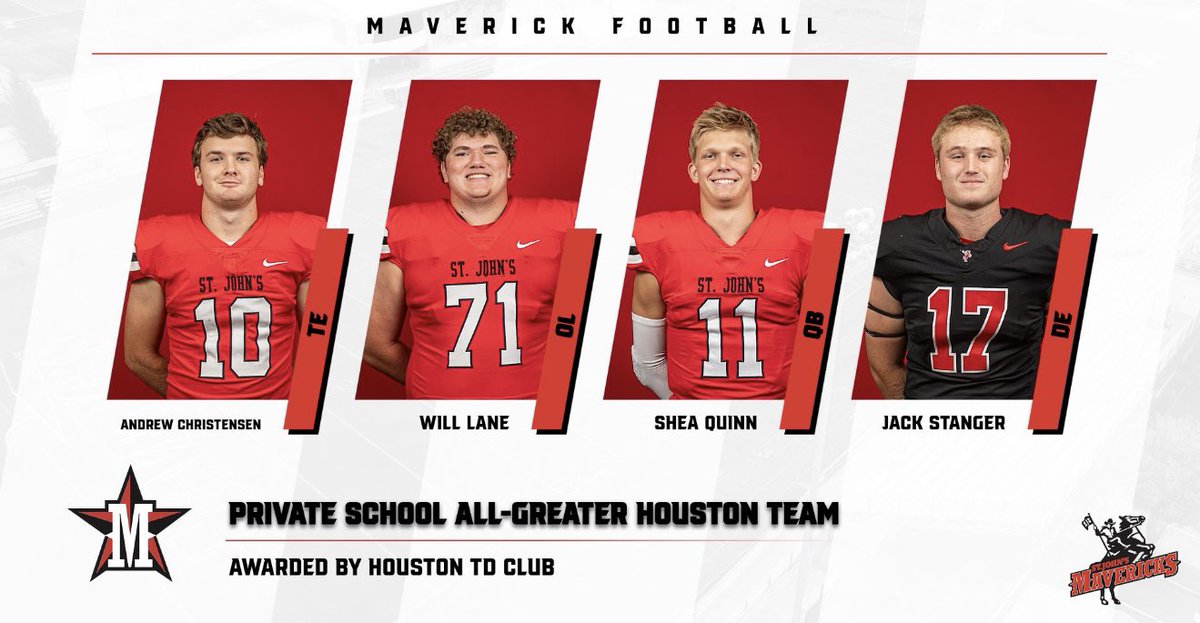 Shea Quinn (@sheaquinn_qb) on Twitter photo Thank you <a href="/HoustonTDClub/">Houston TD Club</a> for selecting me to the Private School All-Greater Houston Preseason Team. I had a great night representing <a href="/stjohnsmavs/">SJS Athletics</a> with my teammates, coaches, and family.
<a href="/Coach_Veltri/">Kevin Veltri</a>
<a href="/mquinnQB/">Mike Quinn</a>
<a href="/TXPSMedia/">Texas Private School Media</a>
<a href="/washufootball/">WashU Football</a> Thank you <a href="/HoustonTDClub/">Houston TD Club</a> for selecting me to the Private School All-Greater Houston Preseason Team. I had a great night representing <a href="/stjohnsmavs/">SJS Athletics</a> with my teammates, coaches, and family.
<a href="/Coach_Veltri/">Kevin Veltri</a>
<a href="/mquinnQB/">Mike Quinn</a>
<a href="/TXPSMedia/">Texas Private School Media</a>
<a href="/washufootball/">WashU Football</a>