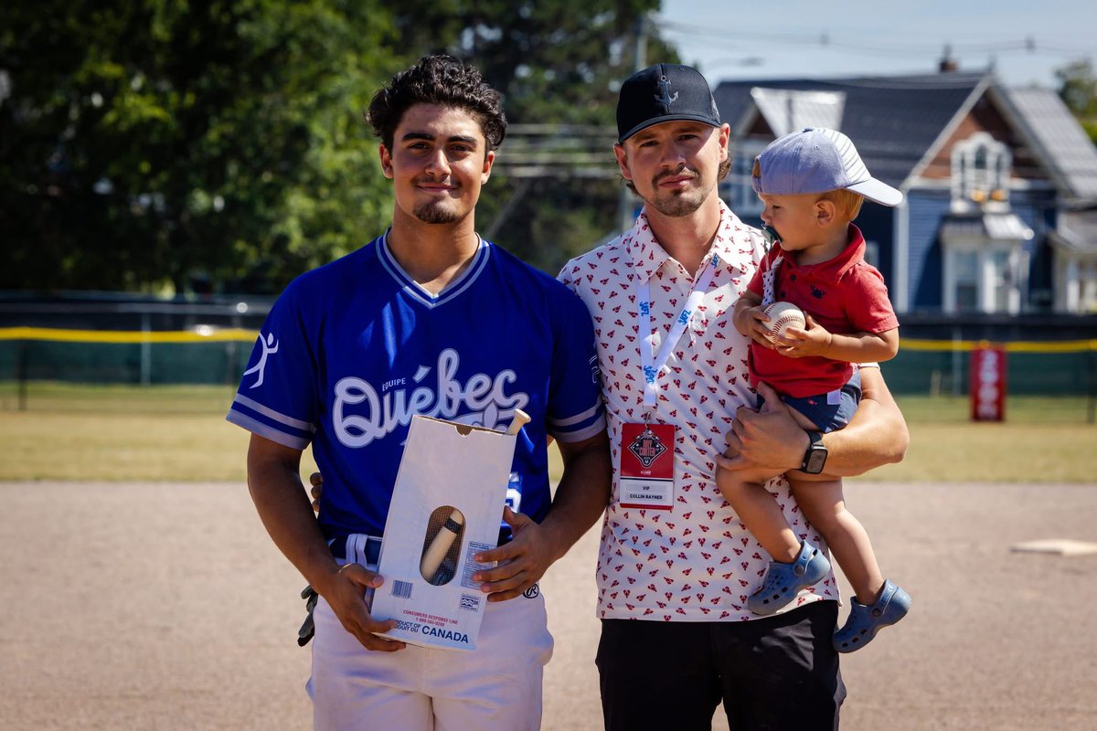 Semi-Final 2: Atlantic Baseball Academy &amp; Source for Sports Summerside Player of the Game 🏆

The Player of the Game was presented by Jamie &amp; Collin Rayner, representing Kildare Fisheries Ltd..

Ontario: Christopher Deslauriers
Quebec: Arnold Ohanian

#SummersideBaseball