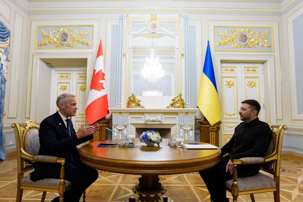 Le PM Carney a rencontré le président Zelenskyy à Kyiv à l’occasion du Jour de l’indépendance de l’Ukraine. Au menu : la guerre d’agression russe, la défense de l’Ukraine, les efforts de reconstruction, l’instauration d’une paix juste et durable, et plus. ow.ly/oPMc50WL486