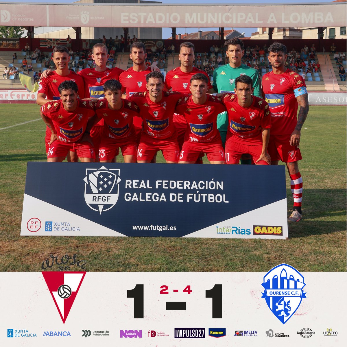 Loitámolo ata o final e desfrutamos dunha gran competición. Parabéns ao Ourense e moita sorte na tempada! 🤍 

❤️ Agora a seguir coa nosa pretempada e a prepararse para o inicio de liga! 

#SempreArosa #ArosaSC