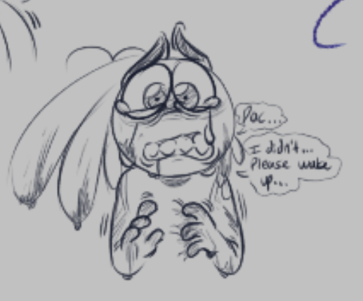 I enjoy drawing this lil freaks backstory since he has one of the most complex and thought out lore out of all of my oc's 

#Oc #Lore