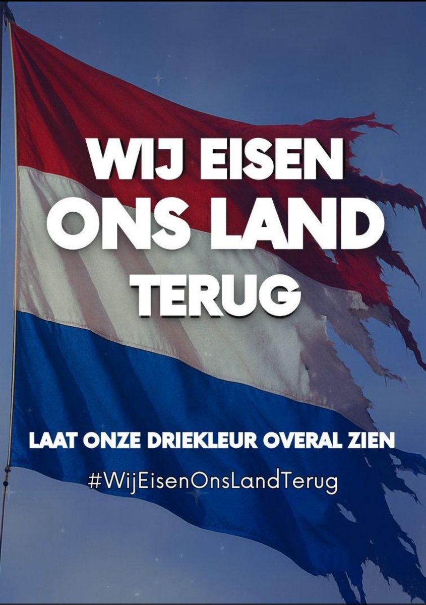 Oproep! 
#WijEisenOnsLandTerug
Delen a.u.b. 🙏