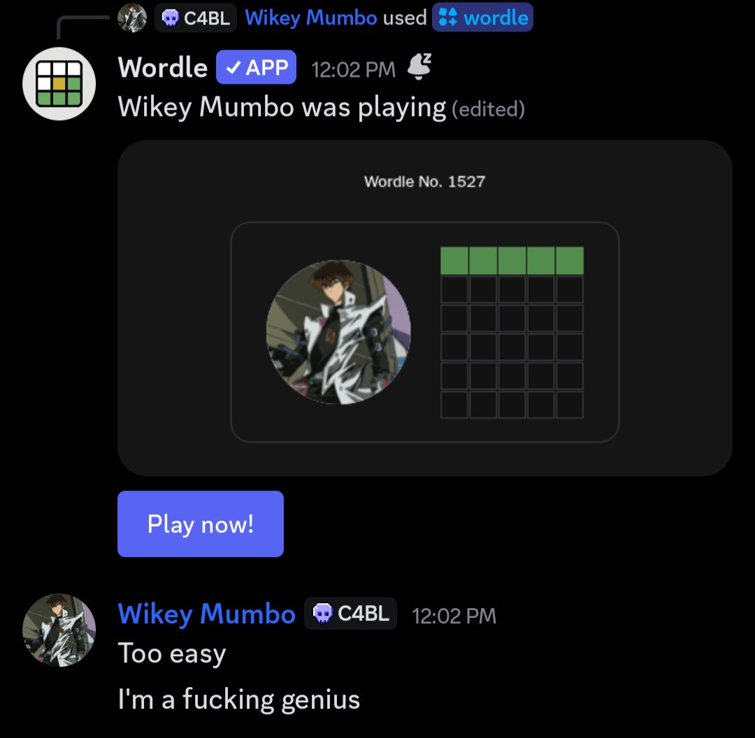 HalleniumGaming's tweet image. This just in @mikeyjh72 cheats at Wordle