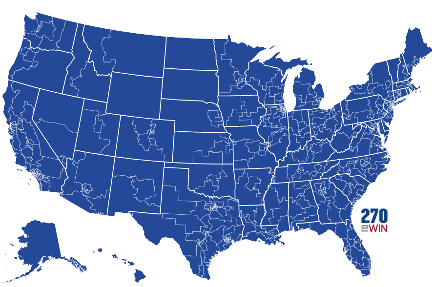 When fair districts are drawn the US House should have an approximate partisan breakdown of:  

🟦 435 Democrats

- 435 SAFE D

🟥 0 Republicans

- 0 SAFE R
- 0 LIKELY R
- 0 LEAN R 
- 0 TILT R 
- 0 TOSS-UP