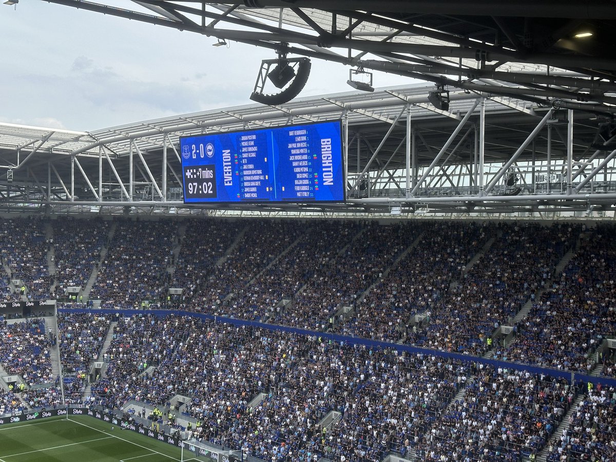 The perfect start for Everton at their new home.