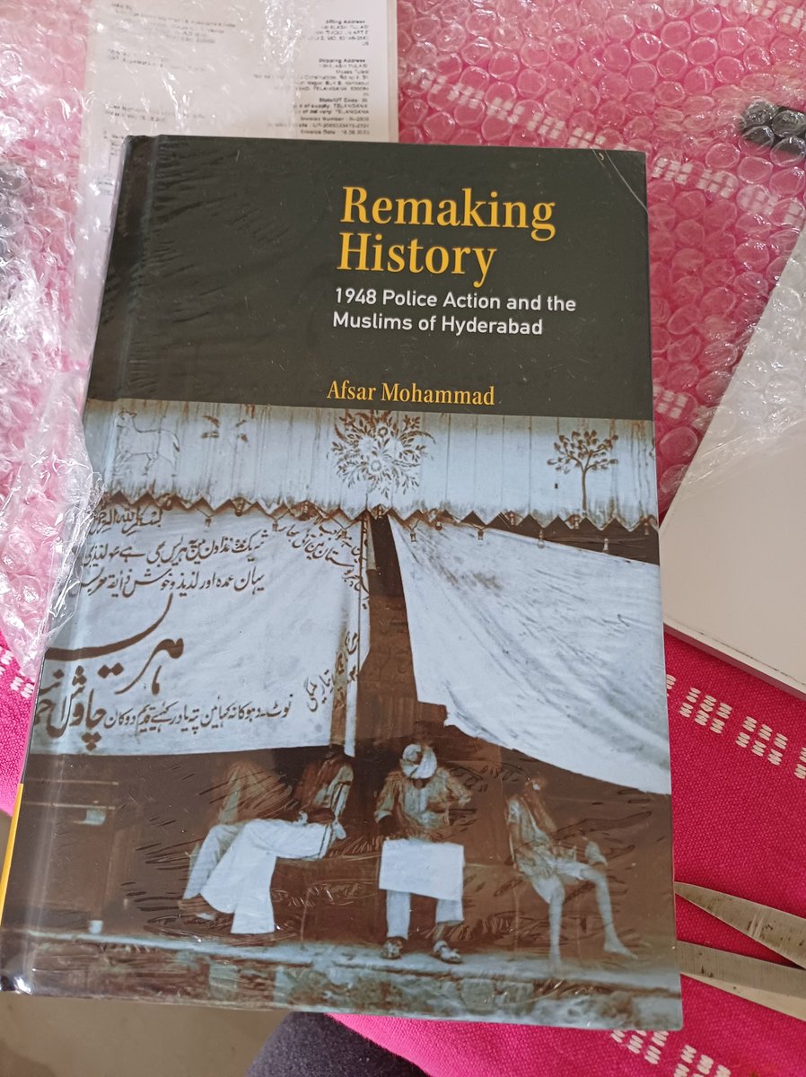 It's almost two years now! In 2023, on this day, the copies of my book - Remaking History: 1948 Police Action and the Muslims of Hyderabad- were out. So delighted to remember this journey!