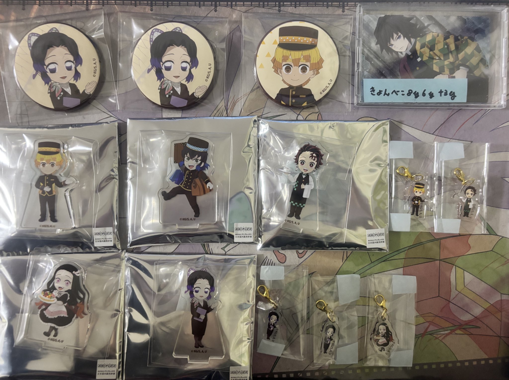 鬼滅の刃 東急REIホテル コラボ アクリルスタンド 缶バッジ 鬼滅の刃