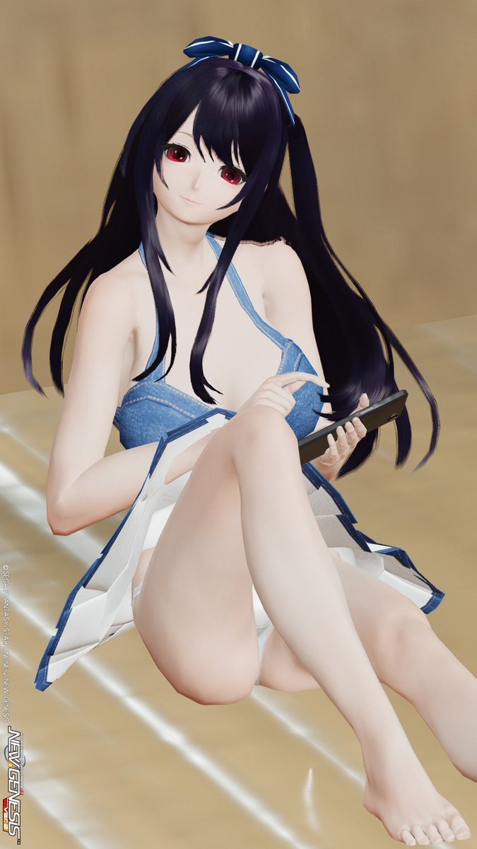 #PSO2NGS_SS
おやすみですー！
高級スマホを触るリエさん(*´ω｀)