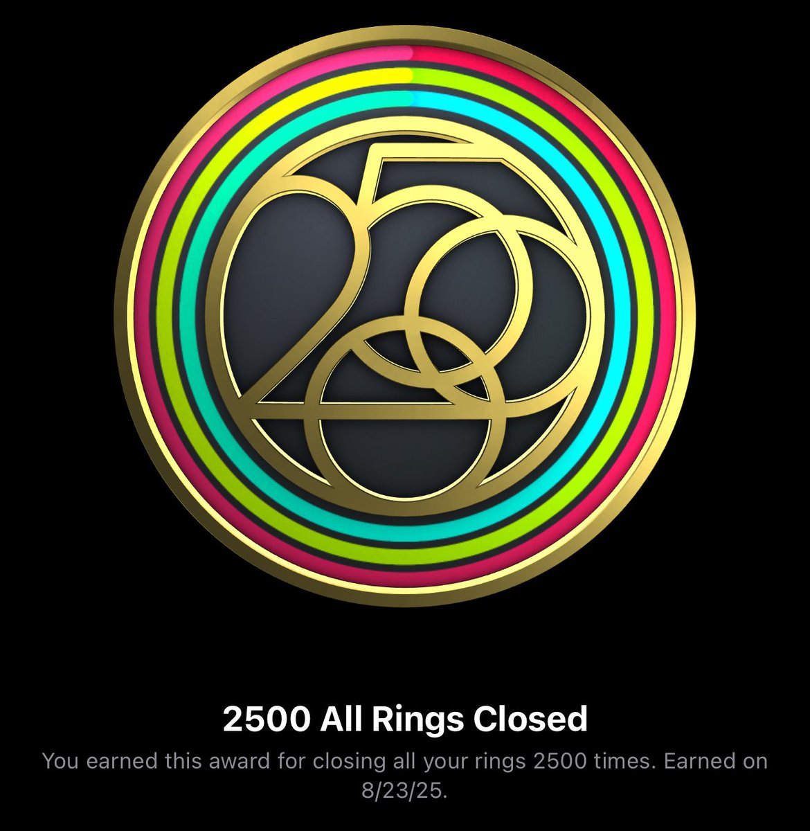 MulticastMatt's tweet image. Thank you @Apple for 8 years of support on my #fitness journey with #applewatch and 2,500 rings closed as of yesterday!