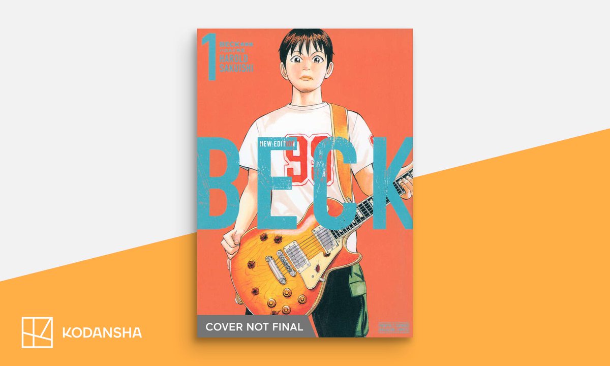 #ANYC25_Kodansha Announcement:
Coming to print in Fall '26

BECK Omnibus
By Harold Sakuishi

The beloved rock-and-roll shonen manga returns in a new 2-in-1 paperback omnibus with an all-new translation and new covers. Experience the story of a boy who dreams of stardom and a band