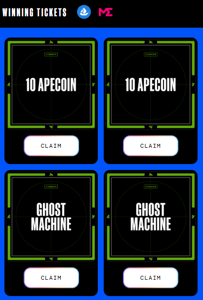 Dan Jackson (@thatvexedguy) on Twitter photo Who wants a winning ticket from the <a href="/ApeChainHUB/">ApeChainHUB</a> Wheel of Fate?
Bought a lot of multi balls, won some stuff, so let's share the generational wealth by giving away some ApeCoin and Ghost Machine tickets. 4 winners total!
To enter do the following:
✅ Like this
✅ Repost this Who wants a winning ticket from the <a href="/ApeChainHUB/">ApeChainHUB</a> Wheel of Fate?
Bought a lot of multi balls, won some stuff, so let's share the generational wealth by giving away some ApeCoin and Ghost Machine tickets. 4 winners total!
To enter do the following:
✅ Like this
✅ Repost this
