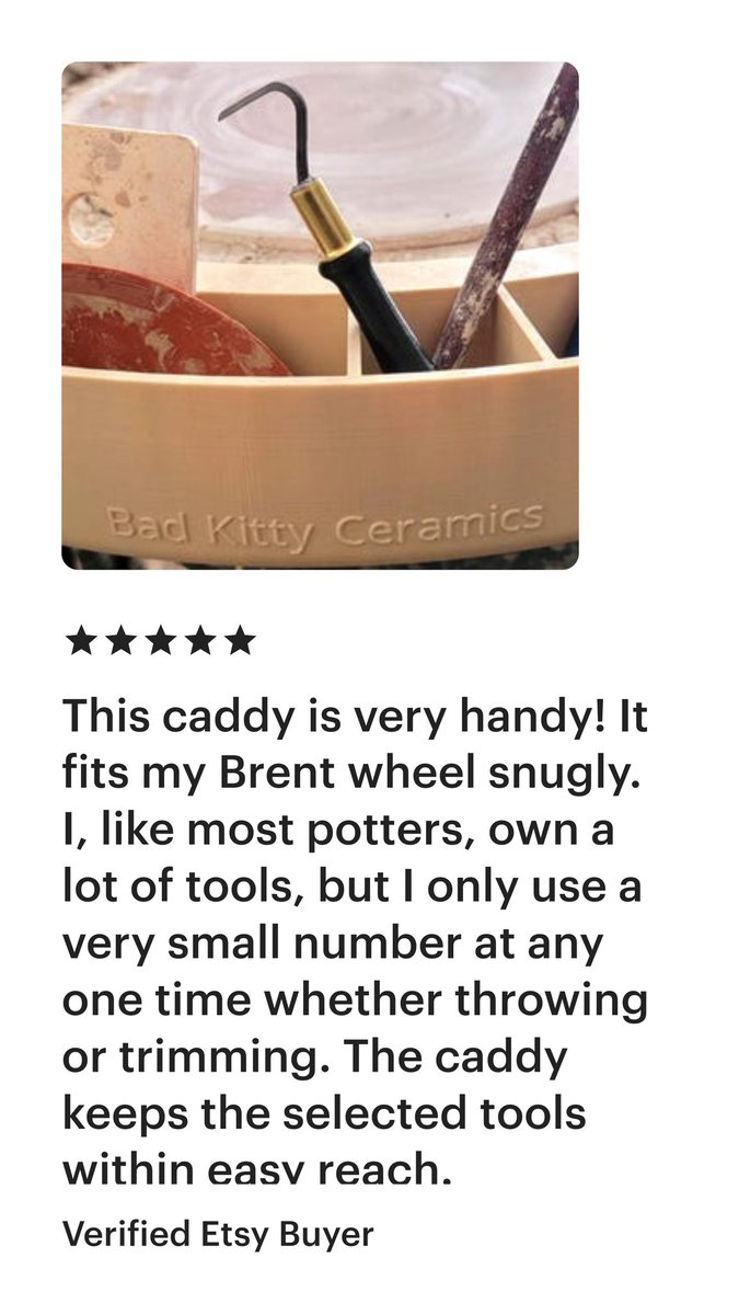 Need workspace organization? We can help! #pottery #wheel

badkittyceramics.etsy.com/listing/429902…