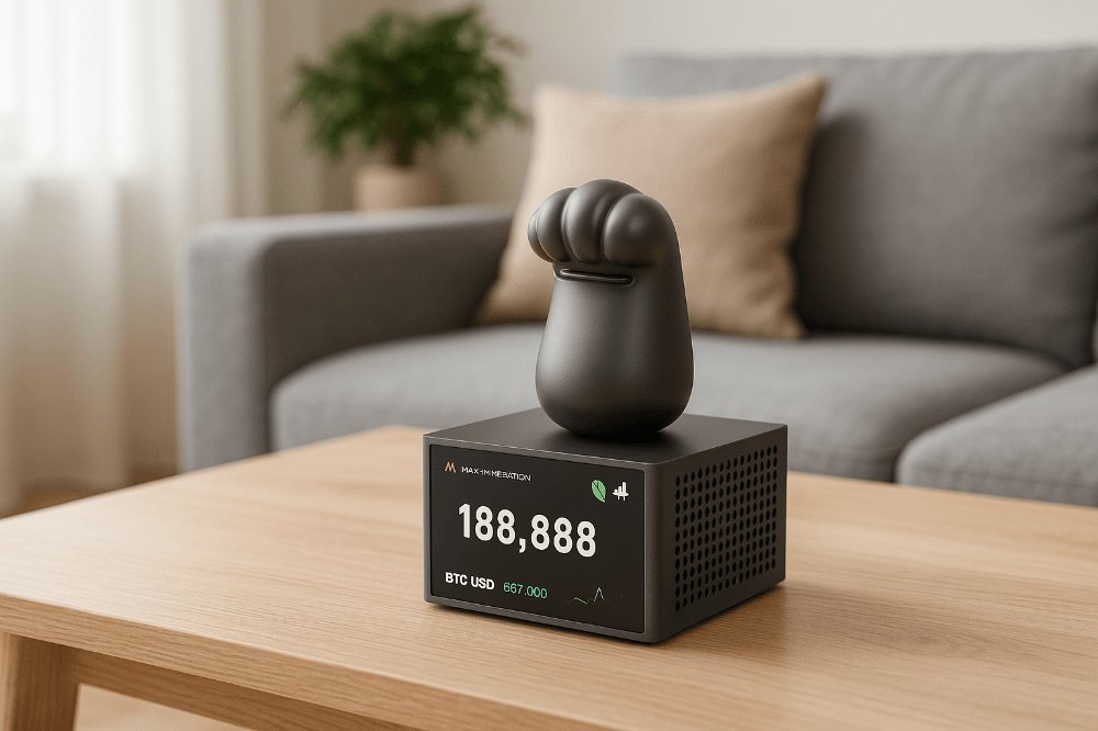 MaxiMinerPaw's tweet image. 🧠 Smart miners choose MaxiMinerPaw
⚡ 1TH/s @ just 25W
🔇 Runs whisper-quiet
💸 Cuts your power bill
📈 Efficient, reliable, and beginner-friendly — this is the new standard.
#BitcoinTools #CryptoHardware #MaxiMinerPaw #SmartMining