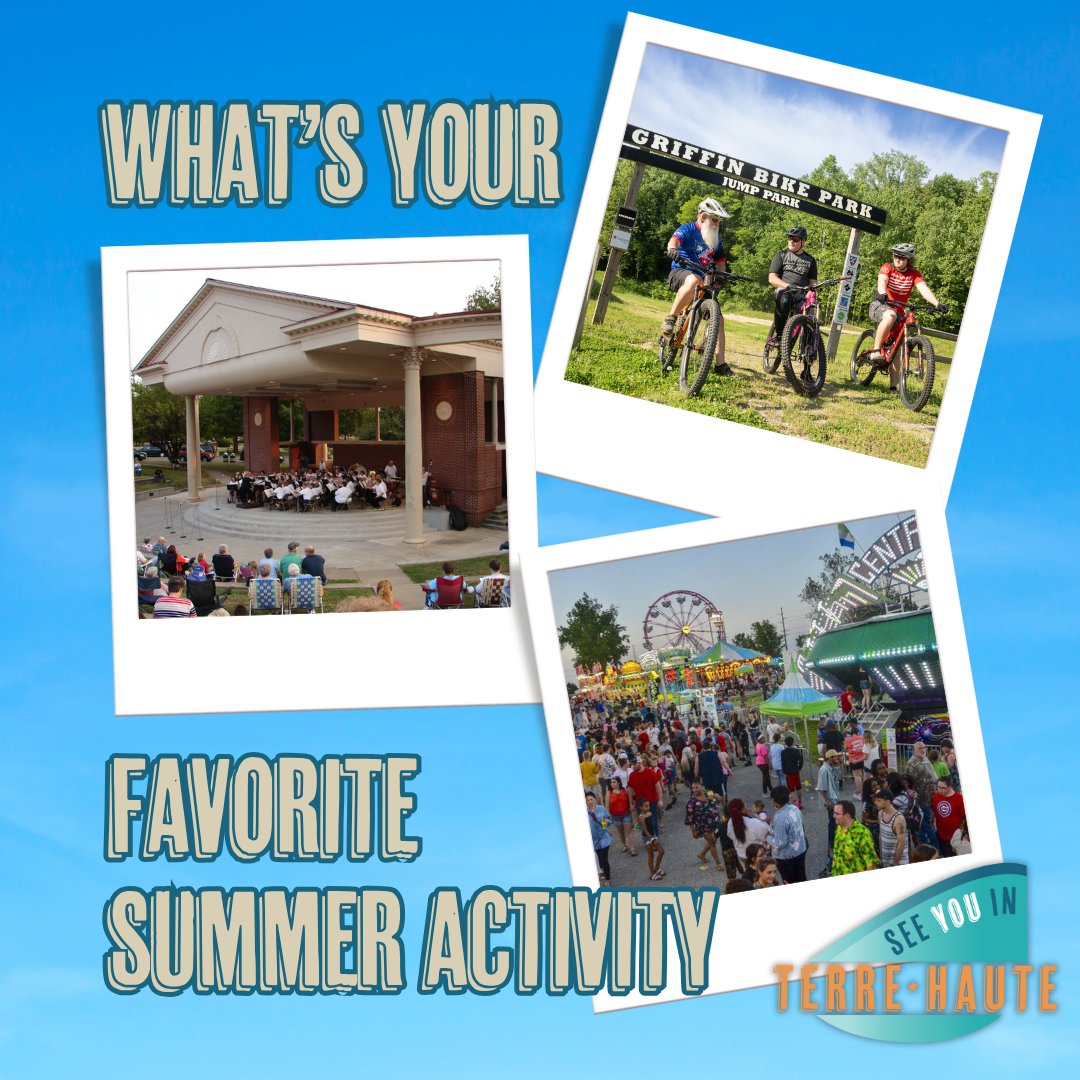 There is only so much summer left, so we want to know what’s your favorite thing to do around town when the sun is shining? Whatever your summer vibe is, drop your go-to spot or activity in the comments!

#SeeYouInTerreHaute #Terredise #TerreHaute #SummerAcitivies