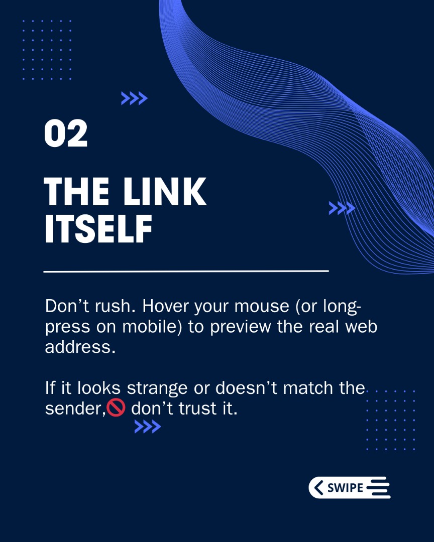 nexply_xyz's tweet photo. 🚨 Not every link is safe.
Hackers are getting smarter, but so can you.

Quick rule: If it feels off, don’t click.
Protect your data. Protect yourself. 

#nexplycompliance #privacyunlocked #privacyispower #privacymadesimple https://t.co/QR0s65FPIt