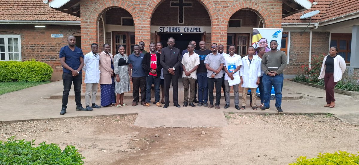 ElectDrFrankHQ's tweet photo. 📌📌📌📌📌📌📌

Today Sunday  24th August 2025, Dr. Frank R. Asiimwe @RubabindaJr, the Vice President of the Uganda Medical Association, concluded his 4-day consultative tour of #Buddu, #Ankole and #Kigezi U.M.A Branches with a visit to Kisiizi Hospital. 
The visit began with a service at St. John's Chapel. The sermon, drawn from Philippians 2:1-15, emphasized humility and self-sacrifice as key virtues of leaders. 
The service concluded with a blessing for Dr. Asiimwe as he embarks on his pursuit of the U.M.A presidency.
The service was followed by a meeting with the medical doctors at the facility, who voiced their needs, hopes, and frustrations. Dr. Asiimwe shared his memories of Kisiizi Hospital from 1993, when he was a third-year medical student. It was there that his love for surgery was born and nurtured, with mentorship from Dr. Andrew Hodges, a visiting general surgeon from Kagando Hospital.
Dr. Asiimwe encouraged the young doctors to embrace the opportunity to work in a rural hospital, as it provides a valuable lifetime experience that may be difficult to obtain in urban settings. He also urged them to join the Uganda Medical Association and to vote for him and other like-minded leaders to transform the fortunes of the medical profession. He strongly discouraged the formation of "cabals," which he stated have been responsible for the turbulent leadership in the Uganda Medical Association for the last four years. He invited all doctors to subscribe, support, and be ready to vote for a strong, visionary leadership on November 8, 2025, at the Las Vegas Hotel in Mbarara.

Dr. Frank R.  Asiimwe
#FirstPrinciples