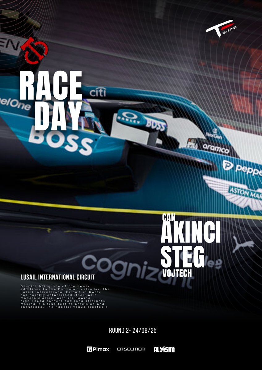 TomasEngeSimRacing (@tomas_enge_sim) on Twitter photo Time for Round 2 ๐ฅ
Heading into the second <a href="/CTChampionship_/">Competitive Team Championship</a> we have put out <a href="/Can_Akinci_34/">Can Akinci</a> & <a href="/alpha_gully/">Vojtฤch ล teg</a> to the test ๐ค
Let's have some fun with this one ๐ Time for Round 2 ๐ฅ
Heading into the second <a href="/CTChampionship_/">Competitive Team Championship</a> we have put out <a href="/Can_Akinci_34/">Can Akinci</a> & <a href="/alpha_gully/">Vojtฤch ล teg</a> to the test ๐ค
Let's have some fun with this one ๐