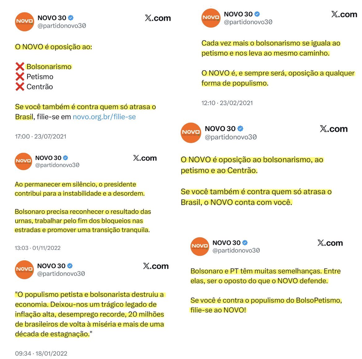 vanessnnavarro's tweet photo. O Novo passou toda a gestão do Bolsonaro o atacando, desgastando e trabalhando contra, se colocando como salvadores, ‘nem Lula, nem Bolsonaro o melhor é o Novo, Bolsonaro e PT são semelhantes, Bolsonaro é atraso’.
Se poupem, o povo lembra. https://t.co/wpkAmPhMFB