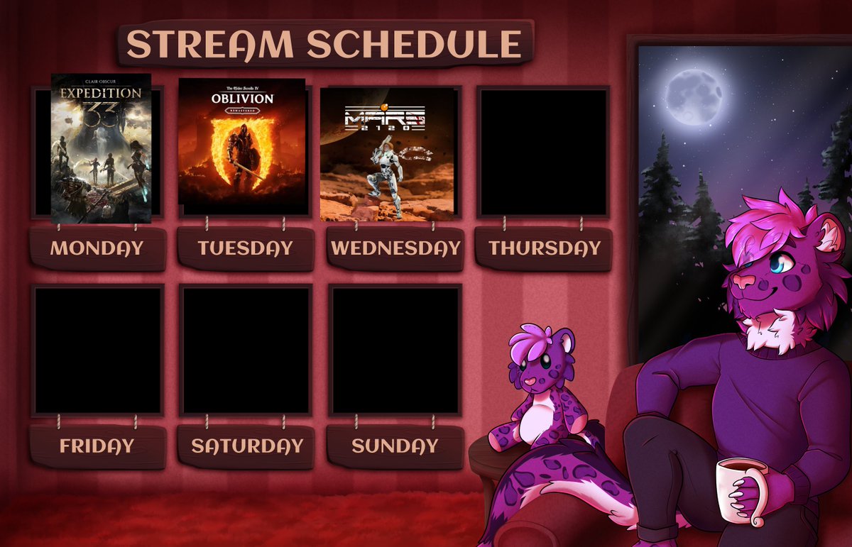 Good morning Beans we are continuing both oblivion and expedition 33 as we continue to try and best side stuff and more! we got a new neat little game as well. We are unsure of what next week looks like we might have one day off! and then the week after we have a full week off!