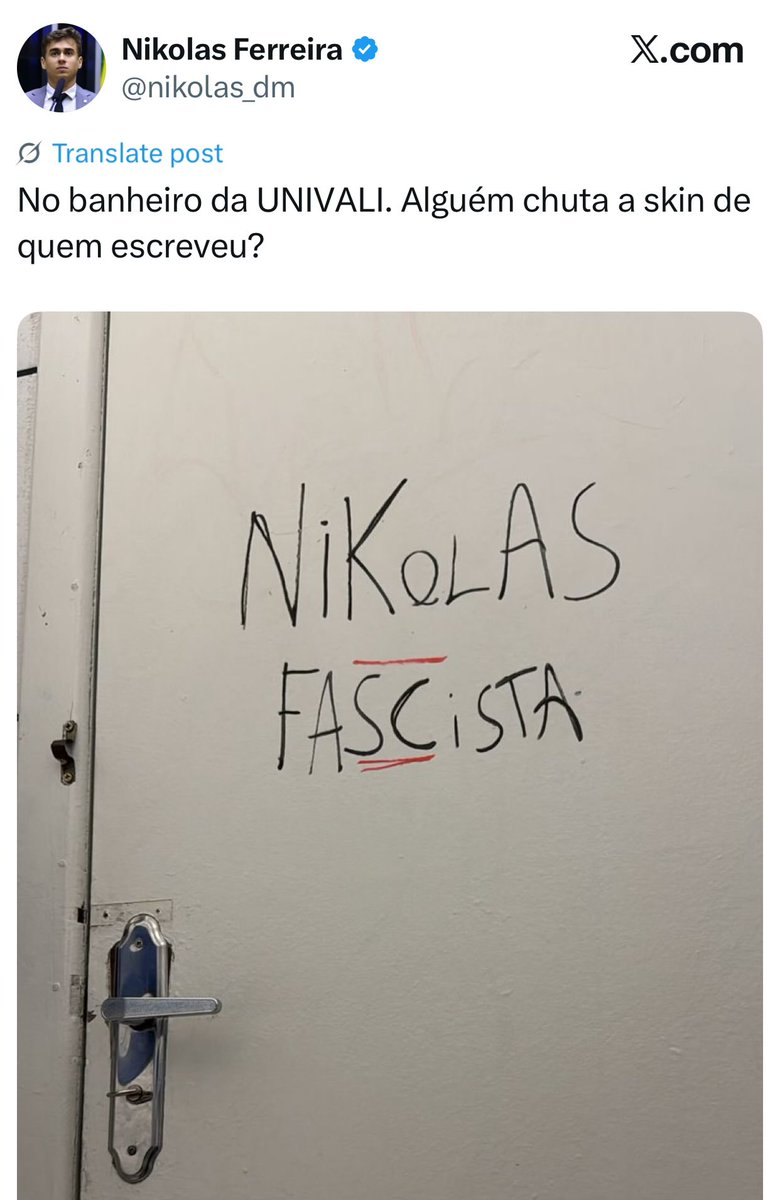 Sandra Canadá Brasil México (@sandrabrmxcad) on Twitter photo Nikola agora ataca de RACISMO, insinuando que a pixação foi feita por um negro ou pardo. RACISMO É CRIME! Vai deixar de boas, <a href="/HugoMottaPB/">Hugo Motta</a> ?
NIKOLAS CASSADO
<a href="/GuilhermeBoulos/">Guilherme Boulos</a> <a href="/jorgemessiasagu/">Jorge Messias</a> <a href="/lindberghfarias/">Lindbergh Farias</a> <a href="/gleisi/">Gleisi Hoffmann</a> <a href="/ErikakHilton/">ERIKA HILTON</a>
<a href="/FlavioDino/">Flávio Dino 🇧🇷</a> <a href="/policiafederal/">Polícia Federal</a>
<a href="/HugoMottaPB/">Hugo Motta</a> Nikola agora ataca de RACISMO, insinuando que a pixação foi feita por um negro ou pardo. RACISMO É CRIME! Vai deixar de boas, <a href="/HugoMottaPB/">Hugo Motta</a> ?
NIKOLAS CASSADO
<a href="/GuilhermeBoulos/">Guilherme Boulos</a> <a href="/jorgemessiasagu/">Jorge Messias</a> <a href="/lindberghfarias/">Lindbergh Farias</a> <a href="/gleisi/">Gleisi Hoffmann</a> <a href="/ErikakHilton/">ERIKA HILTON</a>
<a href="/FlavioDino/">Flávio Dino 🇧🇷</a> <a href="/policiafederal/">Polícia Federal</a>
<a href="/HugoMottaPB/">Hugo Motta</a>