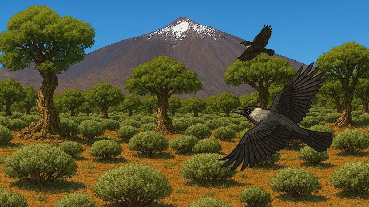 ¿Sabías que, de forma natural, el ecosistema del Teide antes era mucho más rico que lo que vemos ahora? 🏔️

🌲Hace más de 2.000 años, el Parque Nacional tenía un paisaje totalmente diferente donde predominaban cedros y todo tipo de aves. ¿Qué ha pasado desde entonces? 🤔