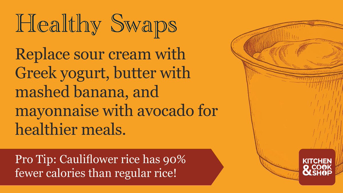 Small swaps, HUGE health impact 🔄
These substitutions cut calories without sacrificing taste!
Which swap shocked you the most? 
#healthyswaps #calories #cleaneating #food
Visit our Healthy Cooking Ideas Storefront: amzn.to/45mdlJA