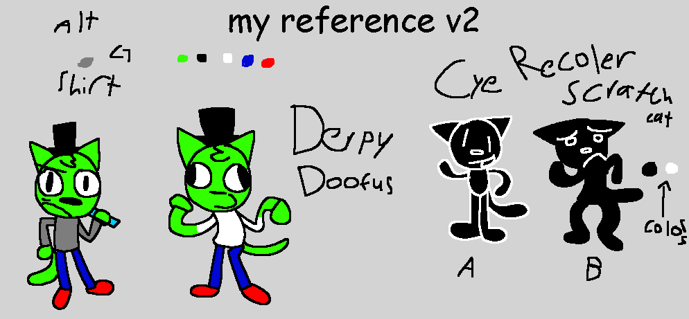 CoderAnAnimator's tweet image. hello new reference sheet