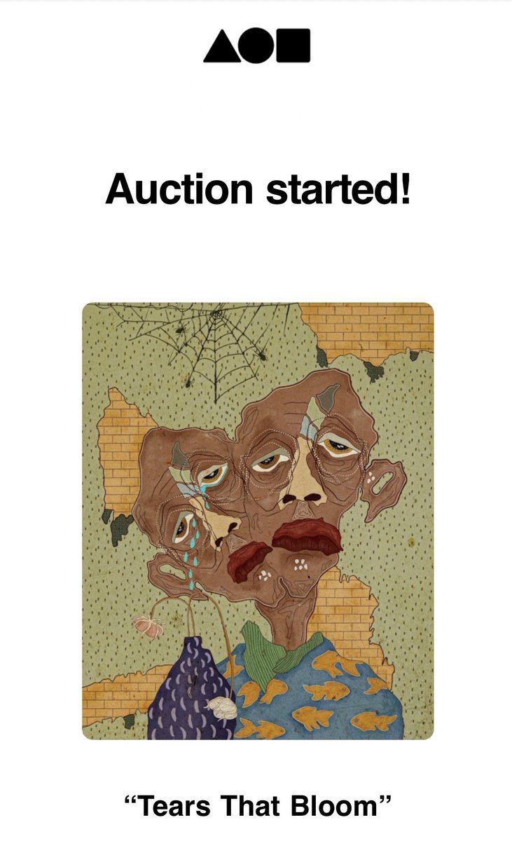 An auction has started⏰

for “𝗧𝗲𝗮𝗿𝘀 𝗧𝗵𝗮𝘁 𝗕𝗹𝗼𝗼𝗺”💧on <a href="/foundation/">Foundation 🌐</a> by dear: <a href="/sminnam/">SrikanthMinnam.eth</a> so grateful for the support!🙏🏻💚

Current bid: 0.045 $ETH ⏬