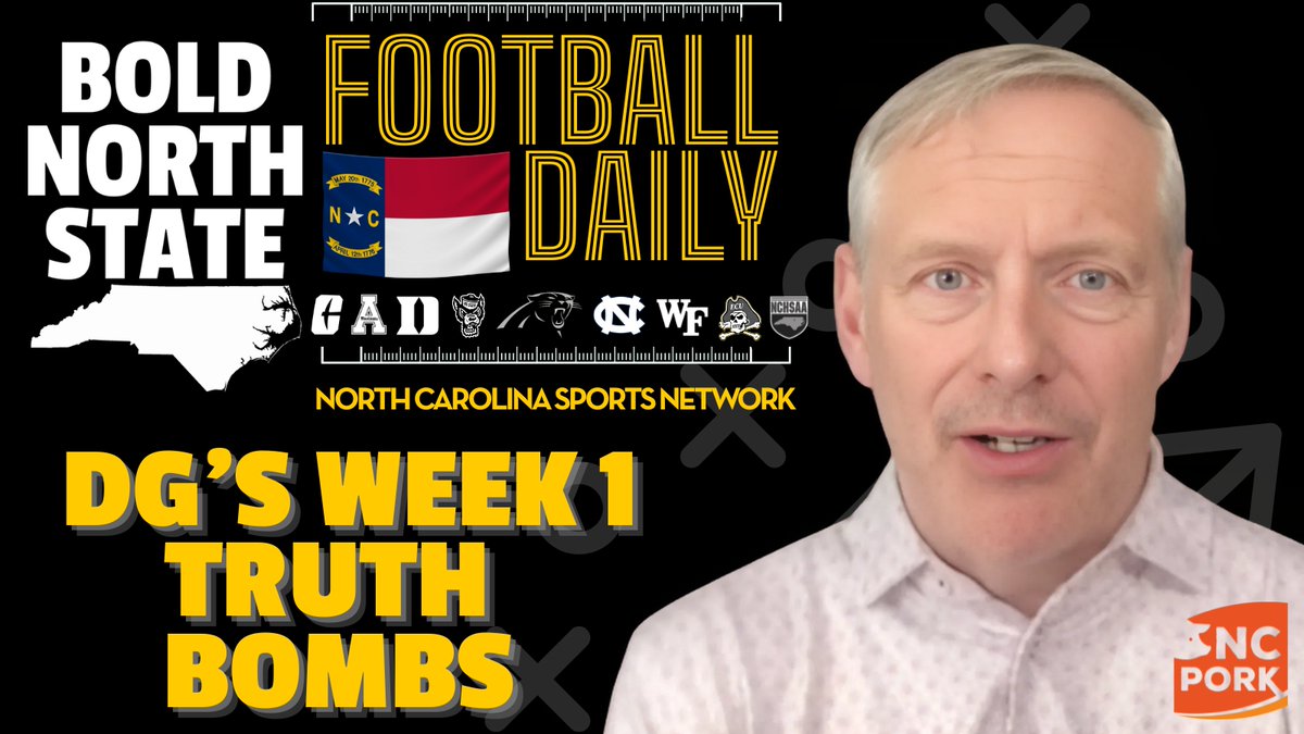 TheNCSportsNet's tweet photo. DG Reveals the BIGGEST🏈Surprises Coming Your Way in 2025!
WATCH: https://t.co/4T9k1eMEH3
LISTEN: https://t.co/FgCFAwJNmO
READ: https://t.co/kguOpTjQWl
#NCPork #CollegeFB #UNC #NCState #Duke #WakeForest #AppSt #ECU #Charlotte #BillBelichick #MannyDiaz #DaveDoeren #ACC