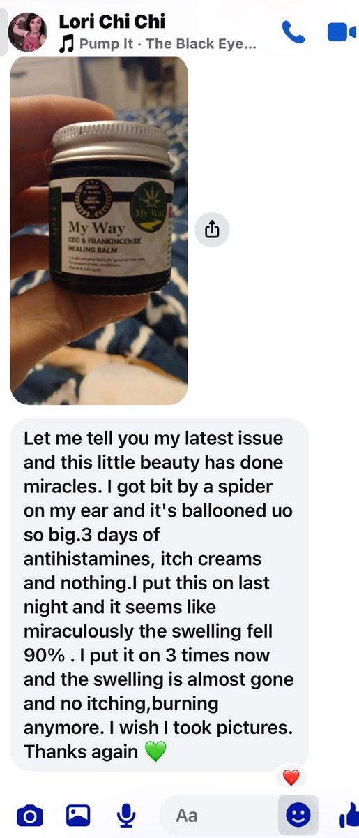 Well this little beauty Lori’s referring to, did with an award at Cannavist for Best Topical CBD Product in 2020 and it’s been a firm winner ever since! 

You can pick one up here - mywaycbd.com/product/my-way…