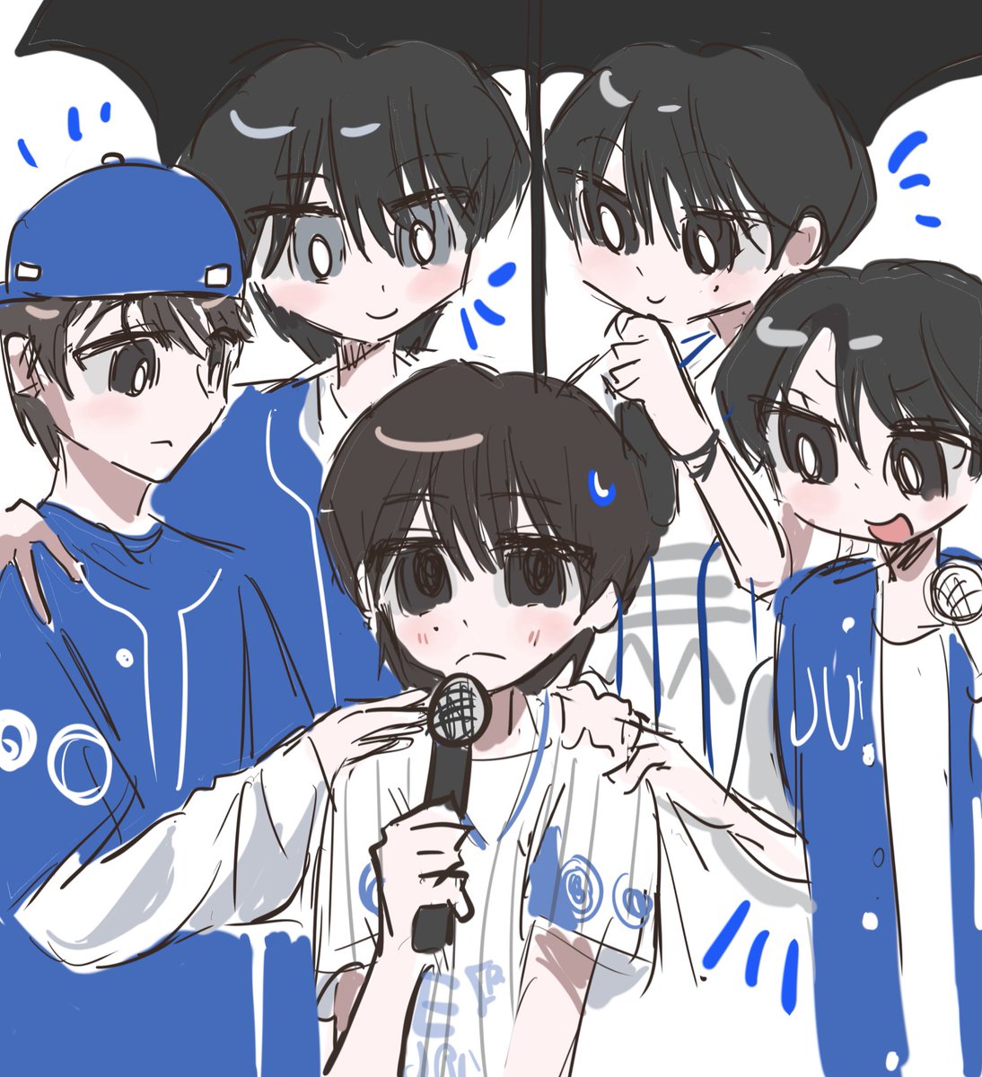 다친 막내 챙기는 형아들