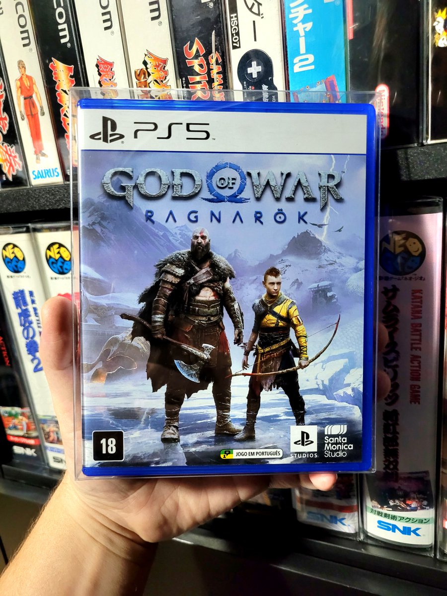Uma capa de jogo por dia 338.

God of War Ragnarök, Playstation 5, 2022.
Santa Monica Studio.

#GodofWar
#SantaMonicaStudio
#Playstation5