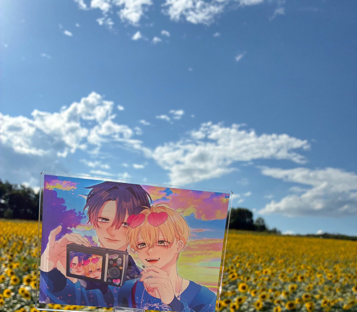 tkhs0315555's tweet photo. 少し前ですが昨年に引き続き今年もひまわりをあまりんと見に行ってきました⸜ 🌻 ⸝

1枚目ALT💌

#変スト　#みん未 先生@minMI4Q https://t.co/HdGTDlnScX