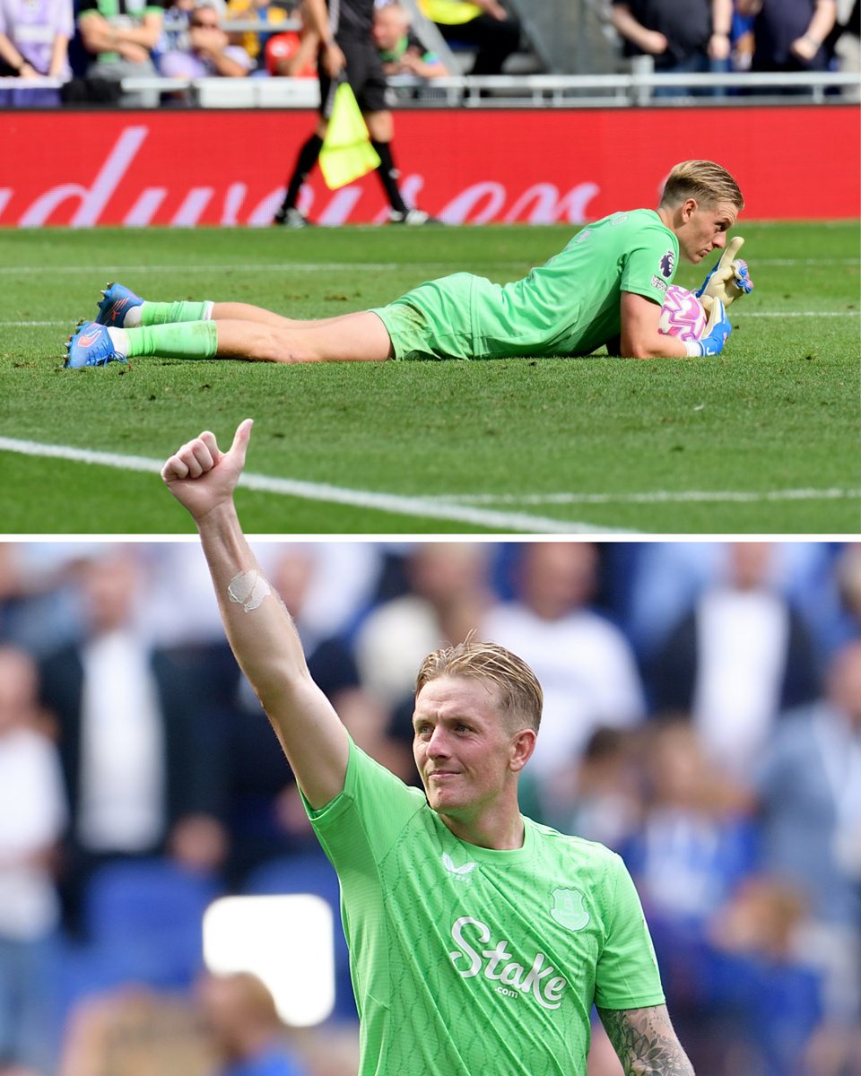 Everton's tweet photo. ⛔️ Clean sheet
🧤 Penalty save
💪 Victory at home

The perfect afternoon for JP1. 🔝 https://t.co/dDTXweOQcM