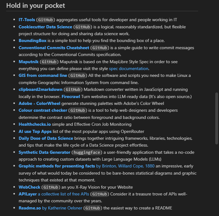 Hold in Your Pocket – A Curated Toolbox for Developers, Data Scientists, and Creators

github.com/piergiorgio-ro…