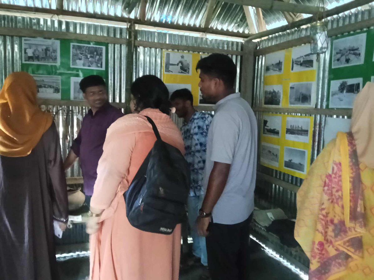 SeeToSwapan01's tweet photo. Children and young people are coming to see the country's first char region based museum, the #CharMuseum.
#kurigram #JFCLR #CharMuseum #Community #Climate #Vulnerable https://t.co/rNJbaXqEai