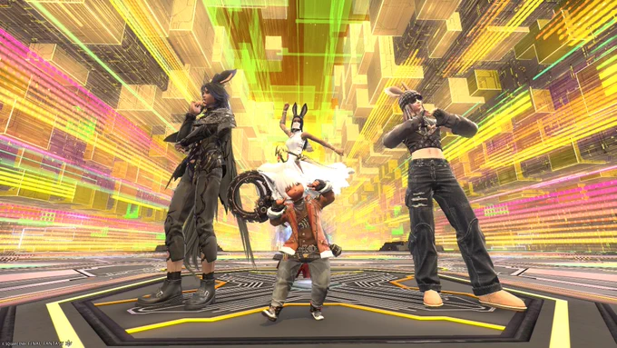 いつメン地図PTでようやっとちっちゃいヤーンお出迎え!かわいい!! #FF14