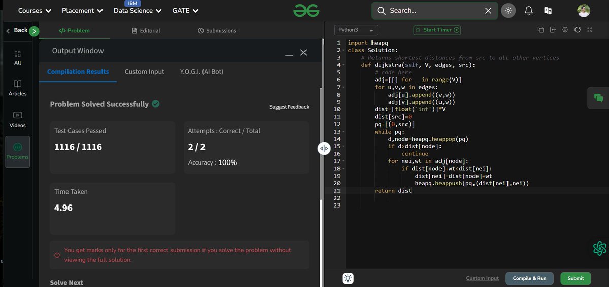 mridulverma2020's tweet photo. 🔥Day148 of
@geeksforgeeks160
📌find the shortest distance of all the vertices from the source vertex src, and return an array of integers
#gfg160 #geeksforgeeks #geekstreak2025 🚀 https://t.co/k7AVsn90Sr