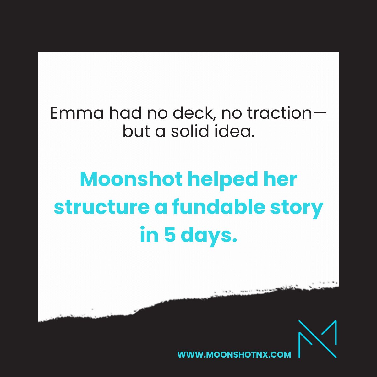 moonshotnx's tweet image. No deck? No problem.
Moonshot helps founders build fundable stories.
moonshotnx.com
#FounderJourney #MoonshotNX #StartupHelp #EquityFree #PitchReady #CapitalStack