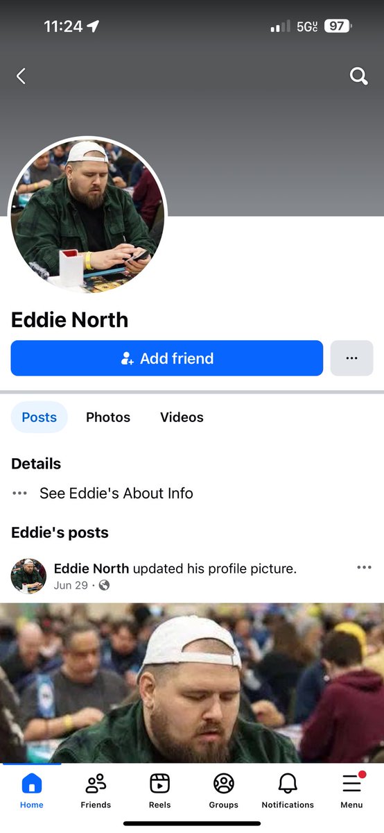 Well, it’s happened again 😂

Friendly reminder when buying cards online to use Goods and Services. Because I am not Ryan nor am I <a href="/EddieNorth16/">Eddie North</a> 

Accounts have been reported but we all know <a href="/Meta/">Meta</a> doesn’t actually care