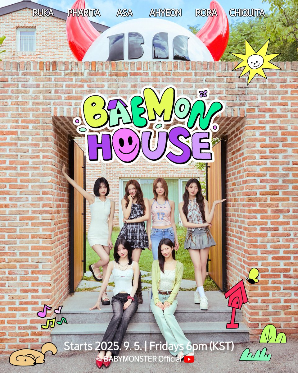 🇲🇫 BABYMONSTER FRANCE • Fanbase (@fanbaemon_fr) on Twitter photo 🎬 240825 Youtube_
Le premier épisode du reality show "Baemon House" sera disponible le 05 septembre 2025 à 11h heure française !! 🇨🇵
#베이비몬스터 #BABYMONSTER
<a href="/YGBABYMONSTER_/">BABYMONSTER</a> 🎬 240825 Youtube_
Le premier épisode du reality show "Baemon House" sera disponible le 05 septembre 2025 à 11h heure française !! 🇨🇵
#베이비몬스터 #BABYMONSTER
<a href="/YGBABYMONSTER_/">BABYMONSTER</a>