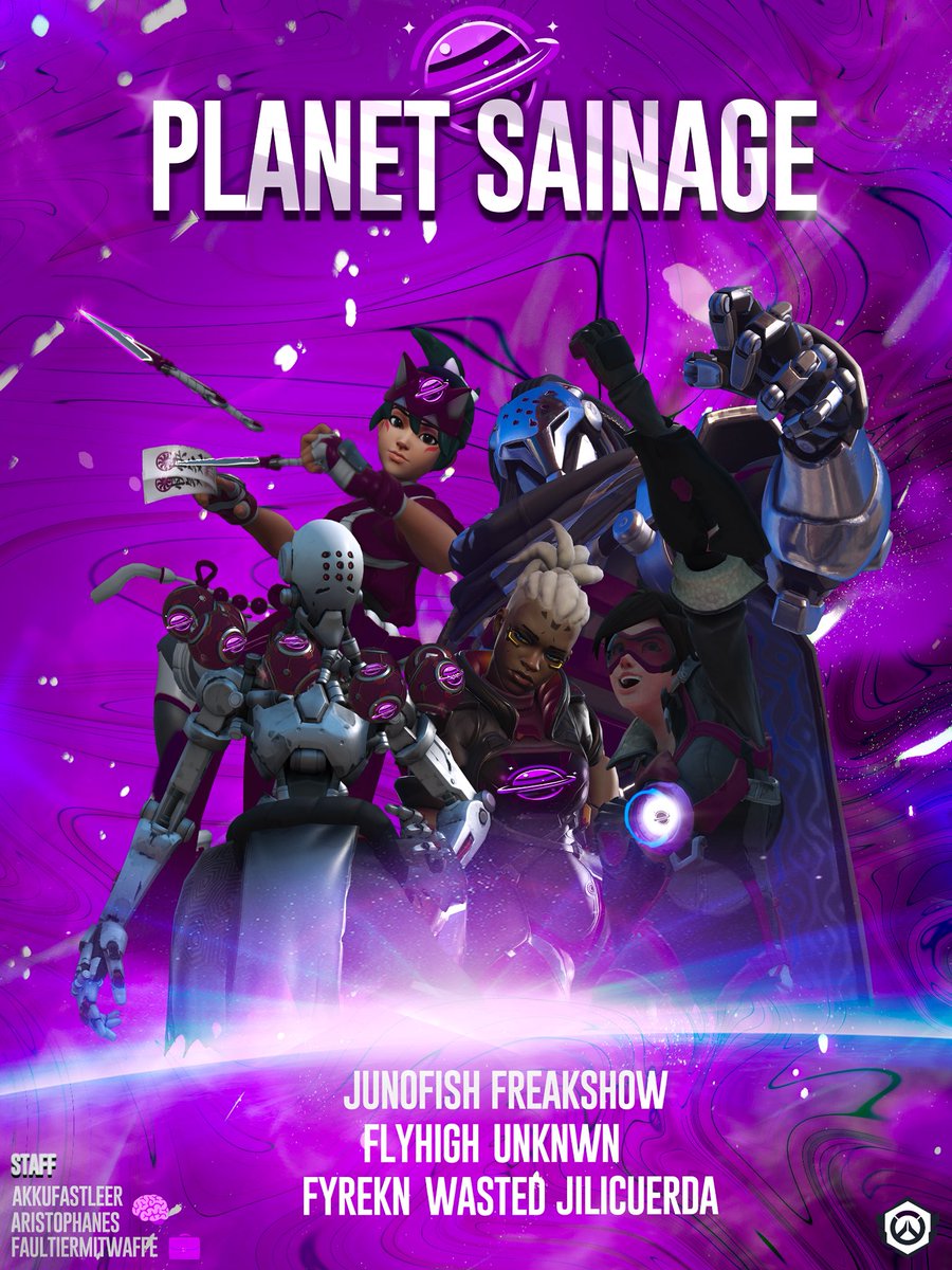 Planet Sainage (@planetsainage) on Twitter photo The Planet grows!
Welcome to our new <a href="/PlayOverwatch/">Overwatch</a> roster ! Currently first place in the <a href="/FACEIT/">FACEIT</a> Advanced Division ! #purpleON
🛡️JunoFish
🛡️<a href="/Freakshow_OW/">Freakshow_OW</a>
🔫FlyHigh
🔫<a href="/Unknwn_ow_/">Unknwn</a>
💉<a href="/FyreKN/">Fyre</a>
💉Jilicuerda
💉<a href="/W4ST3D_FPS/">W4ST3D</a>
🧠<a href="/Aristophanes_/">Dr. RAM</a>
🧠<a href="/AkkuF4stLeer/">AkkuFastLeer</a>
💼<a href="/Faultier_OW/">FaultiermitWaffe</a>
📸<a href="/aleOW_/">𝙖𝙡𝙚</a> The Planet grows!
Welcome to our new <a href="/PlayOverwatch/">Overwatch</a> roster ! Currently first place in the <a href="/FACEIT/">FACEIT</a> Advanced Division ! #purpleON
🛡️JunoFish
🛡️<a href="/Freakshow_OW/">Freakshow_OW</a>
🔫FlyHigh
🔫<a href="/Unknwn_ow_/">Unknwn</a>
💉<a href="/FyreKN/">Fyre</a>
💉Jilicuerda
💉<a href="/W4ST3D_FPS/">W4ST3D</a>
🧠<a href="/Aristophanes_/">Dr. RAM</a>
🧠<a href="/AkkuF4stLeer/">AkkuFastLeer</a>
💼<a href="/Faultier_OW/">FaultiermitWaffe</a>
📸<a href="/aleOW_/">𝙖𝙡𝙚</a>