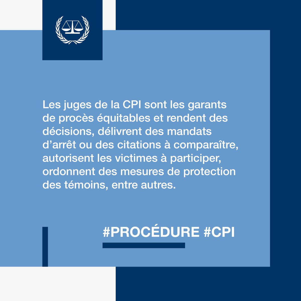 CourPenaleInt's tweet image. #Procédure #CPI
Quel est le rôle des juges de la #CPI ? ➡️ icc-cpi.int/fr/about/how-t…