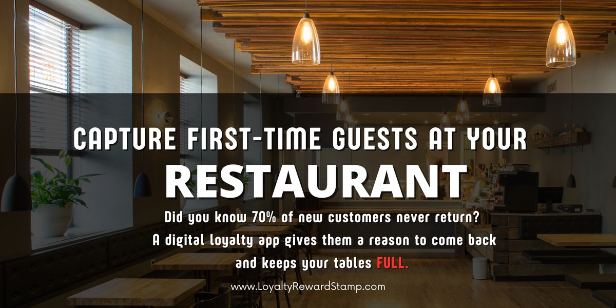 loyaltyrewardmo's tweet image. Capture First-Time Guests

Did you know 70% of new customers never return?

A digital loyalty app gives them a reason to come back and keeps your tables full.

Looking for a loyalty app for your restaurant? Try Loyalty Reward Stamp today!

#restaurantlife #restaurantupgrade