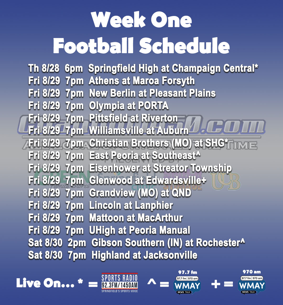 Week One of High School Football kicks off this Thursday! 🏈